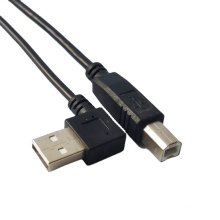 Custom Data Cable 22AWG Nickel Plating  Right Angle AM to BM USB 2.0  Printer Cable